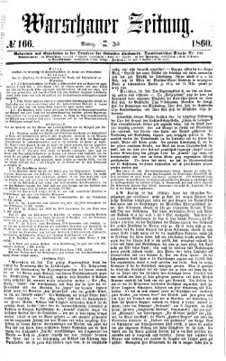 Warschauer Zeitung Montag 23. Juli 1860