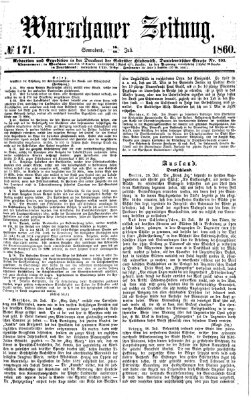 Warschauer Zeitung Samstag 28. Juli 1860