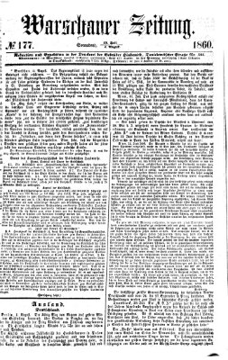 Warschauer Zeitung Samstag 4. August 1860