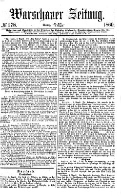 Warschauer Zeitung Montag 6. August 1860