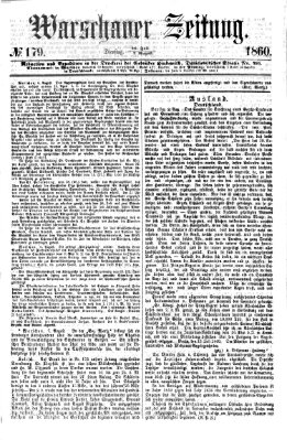 Warschauer Zeitung Dienstag 7. August 1860