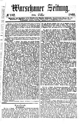 Warschauer Zeitung Freitag 10. August 1860