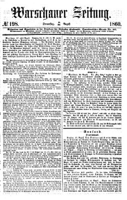 Warschauer Zeitung Donnerstag 30. August 1860