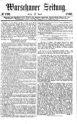 Warschauer Zeitung Freitag 31. August 1860