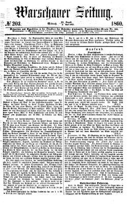 Warschauer Zeitung Mittwoch 5. September 1860