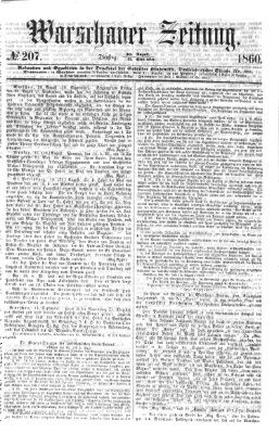 Warschauer Zeitung Dienstag 11. September 1860