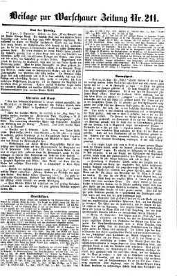 Warschauer Zeitung Samstag 15. September 1860