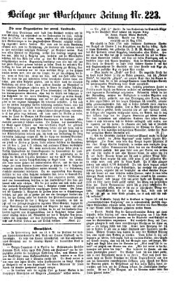 Warschauer Zeitung Samstag 29. September 1860