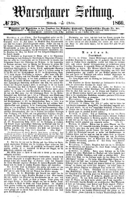 Warschauer Zeitung Mittwoch 17. Oktober 1860