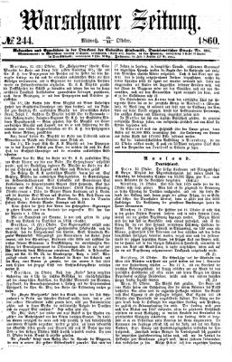 Warschauer Zeitung Mittwoch 24. Oktober 1860