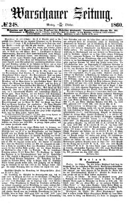 Warschauer Zeitung Montag 29. Oktober 1860