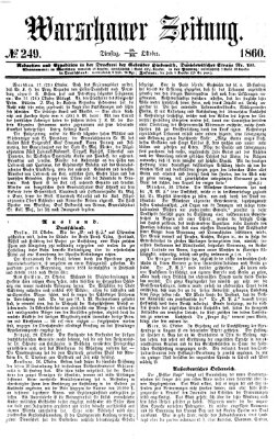 Warschauer Zeitung Dienstag 30. Oktober 1860