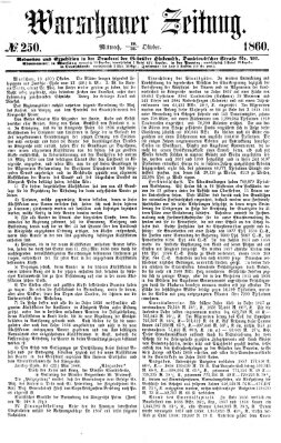 Warschauer Zeitung Mittwoch 31. Oktober 1860