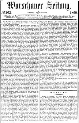 Warschauer Zeitung Donnerstag 15. November 1860