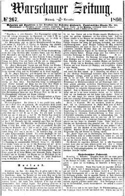 Warschauer Zeitung Mittwoch 21. November 1860