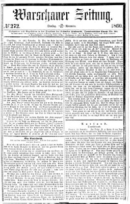 Warschauer Zeitung Dienstag 27. November 1860