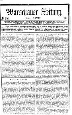 Warschauer Zeitung Freitag 7. Dezember 1860