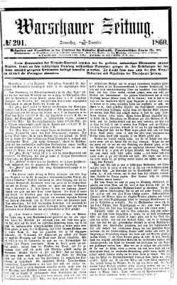 Warschauer Zeitung Donnerstag 20. Dezember 1860