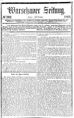 Warschauer Zeitung Freitag 21. Dezember 1860