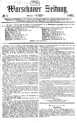 Warschauer Zeitung Mittwoch 2. Januar 1861