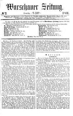 Warschauer Zeitung Donnerstag 3. Januar 1861