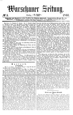 Warschauer Zeitung Dienstag 8. Januar 1861