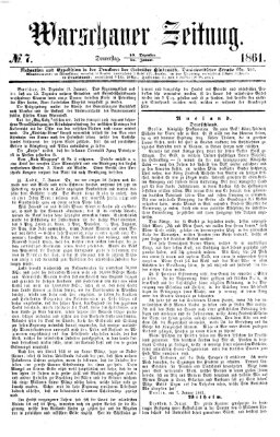 Warschauer Zeitung Donnerstag 10. Januar 1861