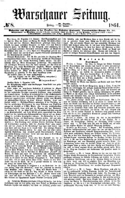 Warschauer Zeitung Freitag 11. Januar 1861