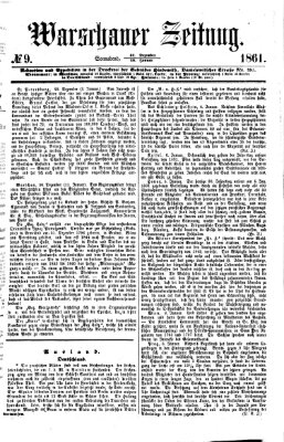 Warschauer Zeitung Samstag 12. Januar 1861