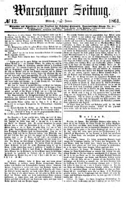 Warschauer Zeitung Mittwoch 16. Januar 1861