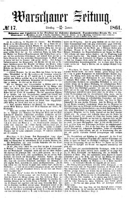 Warschauer Zeitung Dienstag 22. Januar 1861