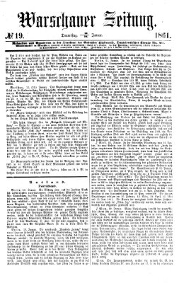 Warschauer Zeitung Donnerstag 24. Januar 1861