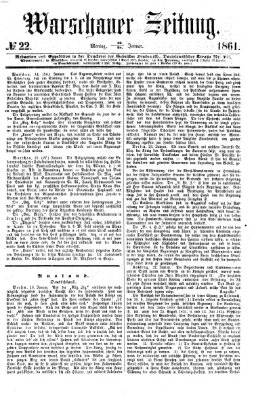 Warschauer Zeitung Montag 28. Januar 1861