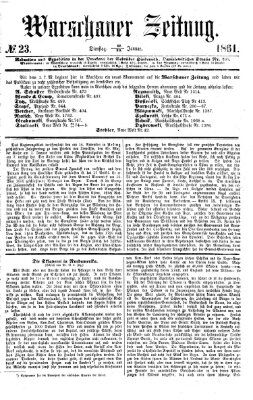 Warschauer Zeitung Dienstag 29. Januar 1861