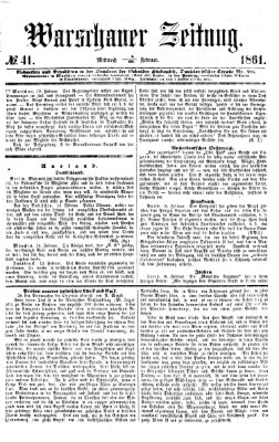 Warschauer Zeitung Mittwoch 20. Februar 1861