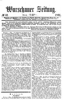 Warschauer Zeitung Mittwoch 6. März 1861