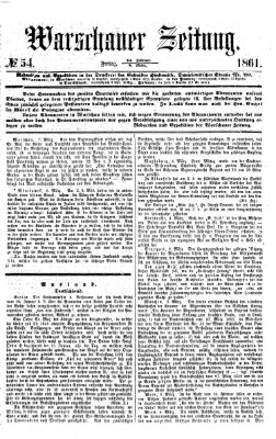 Warschauer Zeitung Freitag 8. März 1861