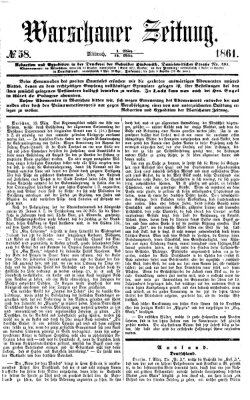 Warschauer Zeitung Mittwoch 13. März 1861