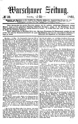 Warschauer Zeitung Donnerstag 14. März 1861