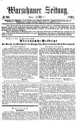 Warschauer Zeitung Freitag 15. März 1861