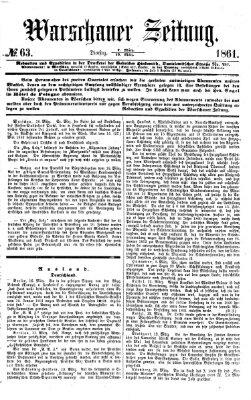 Warschauer Zeitung Dienstag 19. März 1861