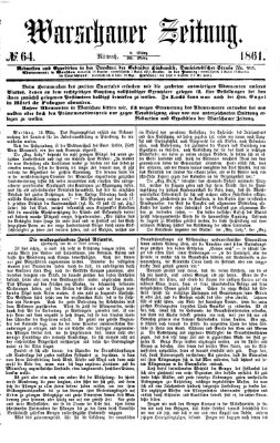 Warschauer Zeitung Mittwoch 20. März 1861