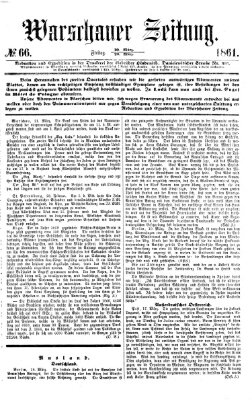 Warschauer Zeitung Freitag 22. März 1861