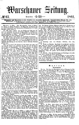 Warschauer Zeitung Samstag 23. März 1861