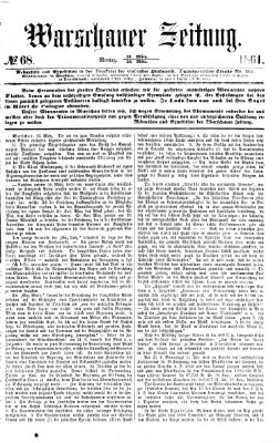 Warschauer Zeitung Montag 25. März 1861