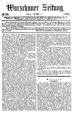 Warschauer Zeitung Dienstag 26. März 1861