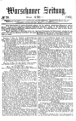 Warschauer Zeitung Mittwoch 27. März 1861