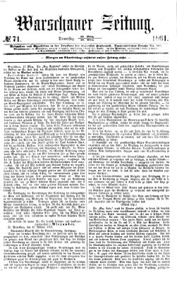 Warschauer Zeitung Donnerstag 28. März 1861