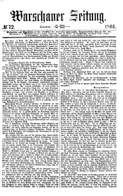 Warschauer Zeitung Samstag 30. März 1861