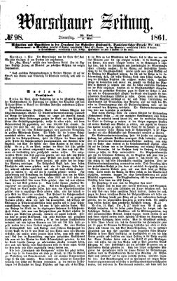 Warschauer Zeitung Donnerstag 2. Mai 1861